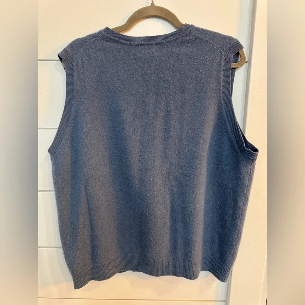 L.L. Bean Men’s 100% Cashmere Knit Sweater Vest Size Large